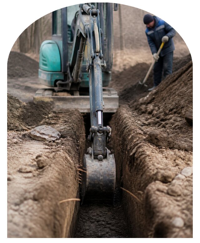 Рытье траншей в Балахне по цене от 6791 р. | Метпроект-Блх